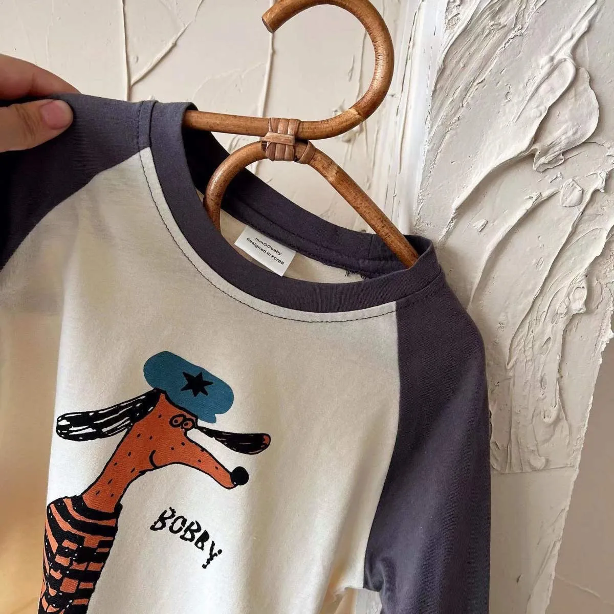 Cartoon Spliced Long Sleeve T-shirt Baby Costume Autumn Fashion Casual Bottoming Shirt Printing Pullover Tops For Boys And Girls