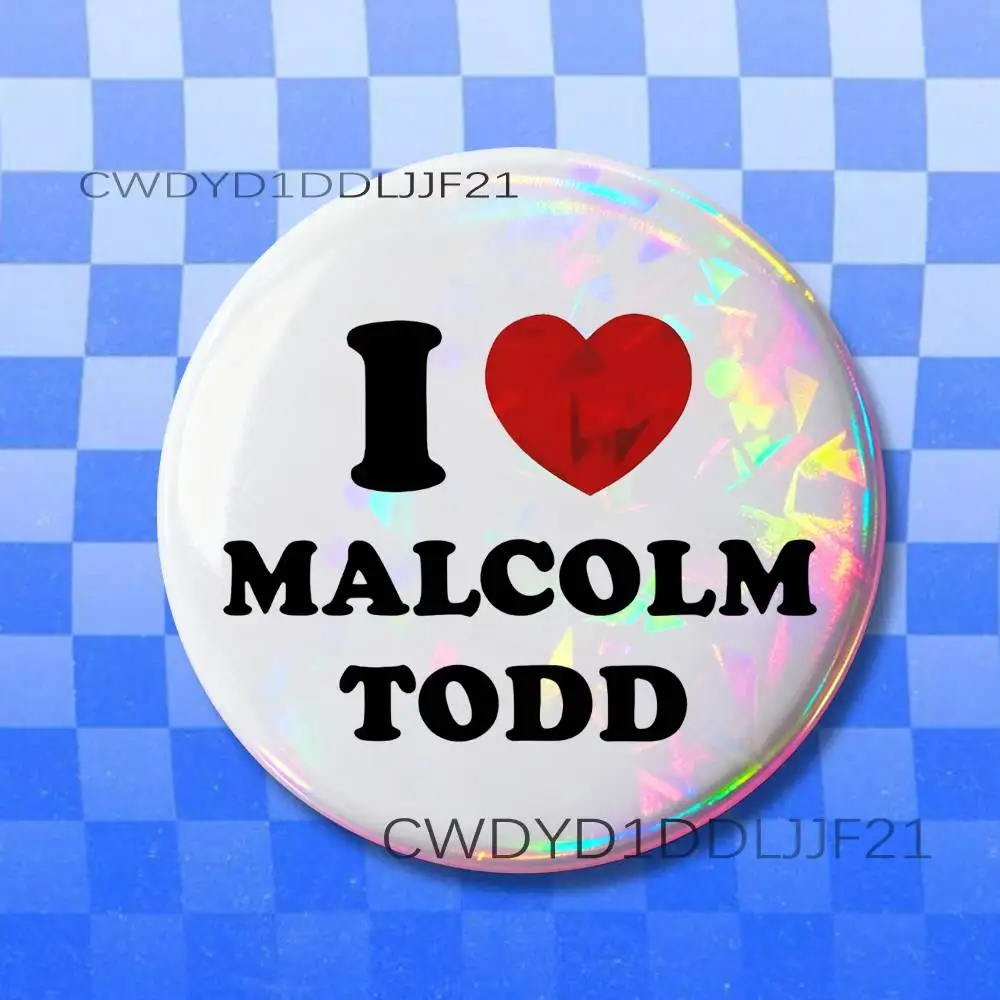 M-Malcolm Todd Sweet Boy Button Pins Weißblech-Broschen, kreatives Cartoon-Abzeichen für Rucksack- und Kleidungsdekoration – Detail 6
