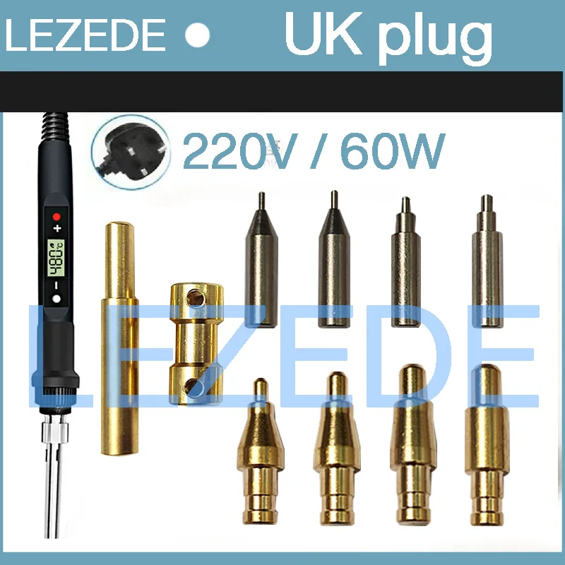 M1.4 M1.6 M2 M2.5 M3 M4 M5 M6 3D Printing Part Insert Soldering Iron Tip Heat Set Plating Thread InsertionTool Kit  Embedded Nut