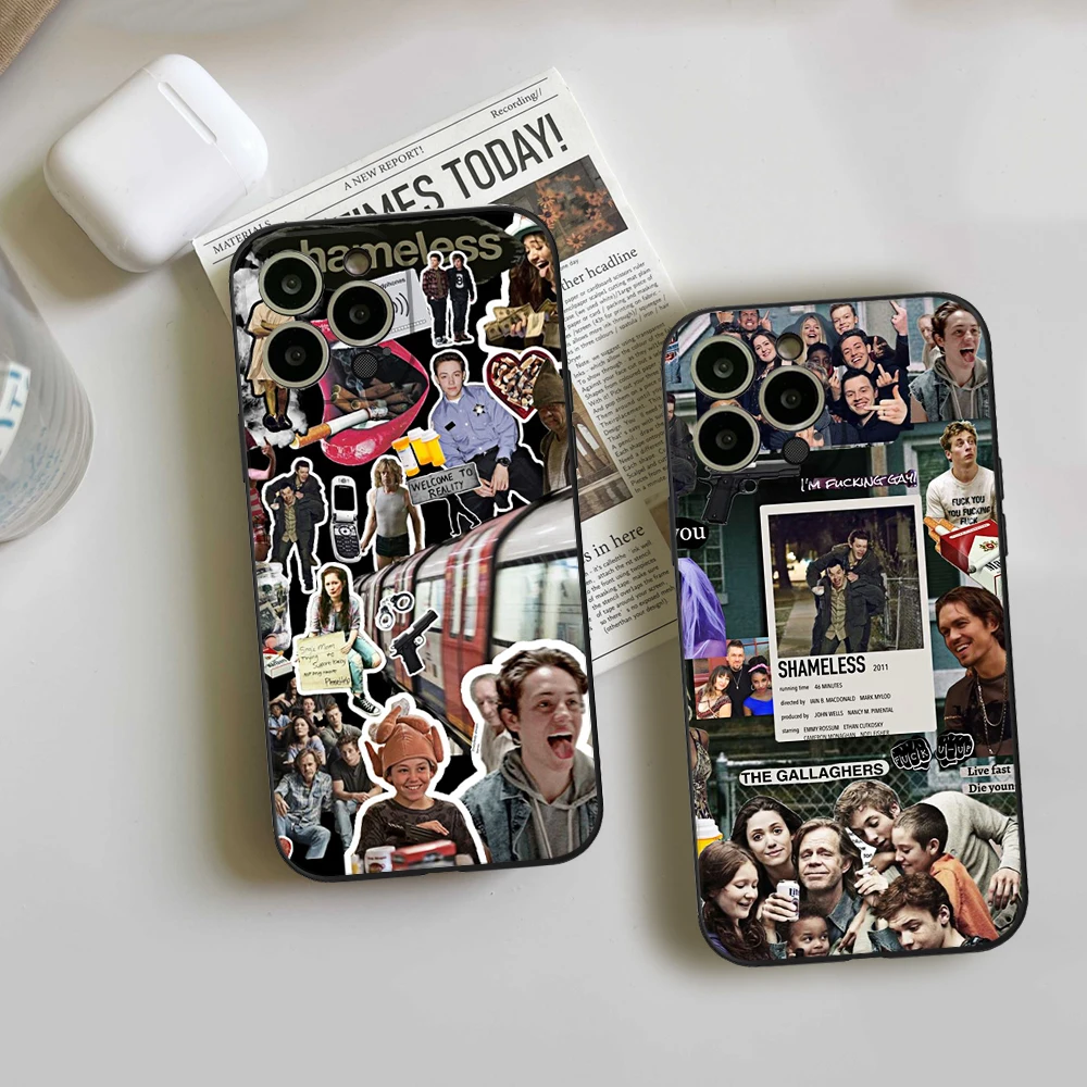 For IPhone 15 TV Series Shameless Phone Case for IPhone 12 13 14 Pro XR XS MAX 14 Plus SE 13 Pro Iphone Black Covers