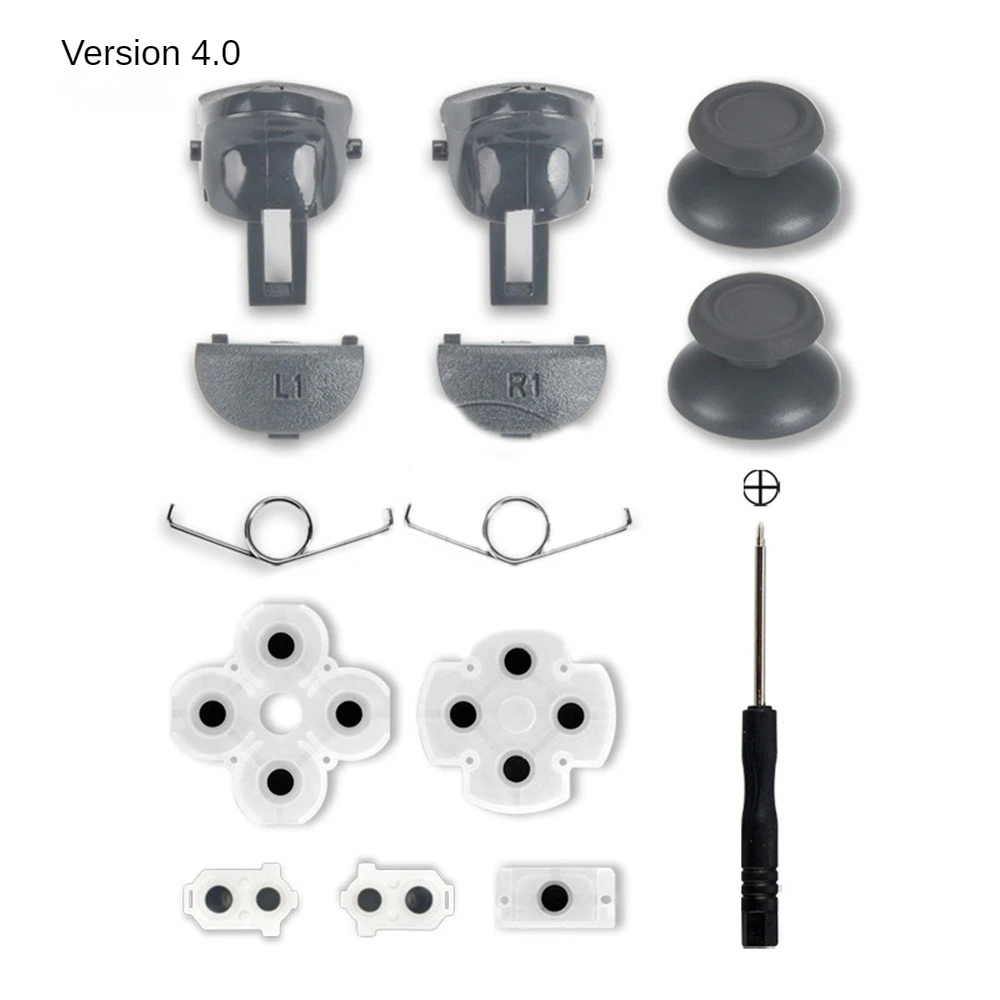 IVYUEENRubber Conductive Adhesive Button Pad Keypads for Dualshock 5 4 PS5 Controller Gamepad