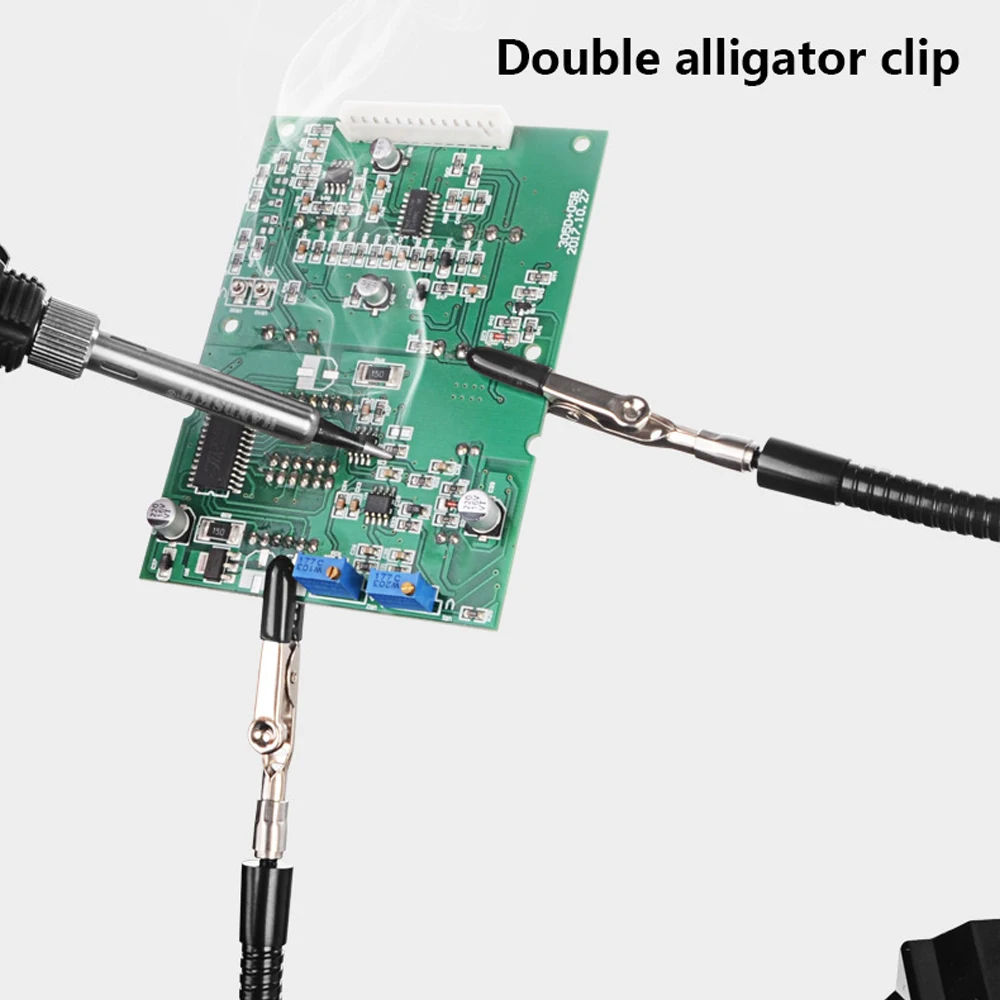Two Claw Soldering Station Soldering Iron Bracket Bench Clamp Work Station Welding Rework Repair Holder Tool DIY Auxiliary Clamp