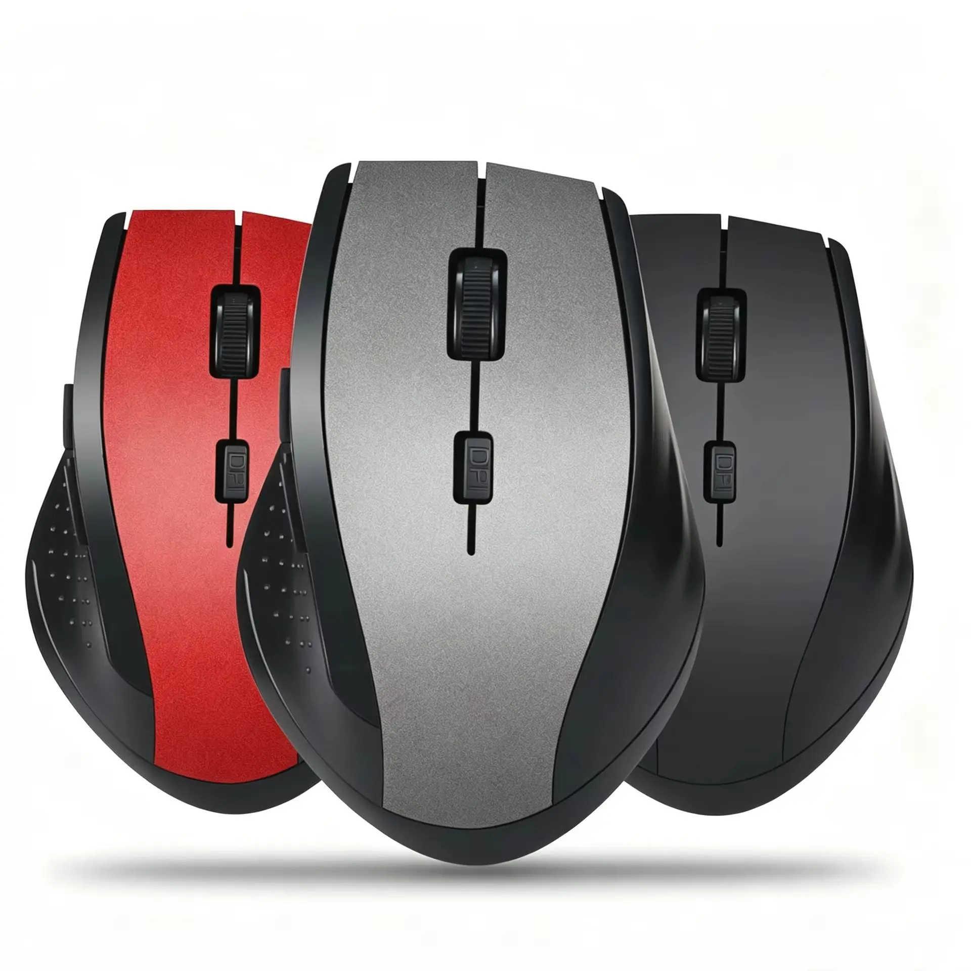 2.4Ghz Wireless Gaming Optical Mouse 6-Buttons DPI Adjustable Ergonomic Design Slient Click Mouse For PC Computer Laptop Tablet