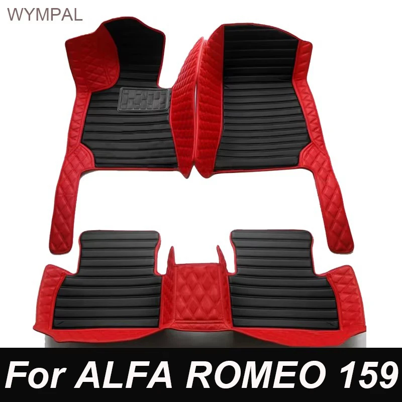 

Кожаные автомобильные коврики на заказ для ALFA ROMEO 159 2006-2012, комплект автомобильных ковров, подушечки для ног