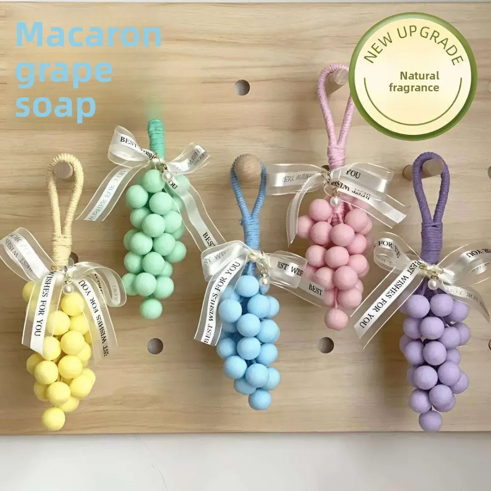 

Новый Macaron виноградное мыло автомобильное ароматерапия виноградные украшения виноградный пучок мыло ручной работы креативный домашний сувенир товары для ванной