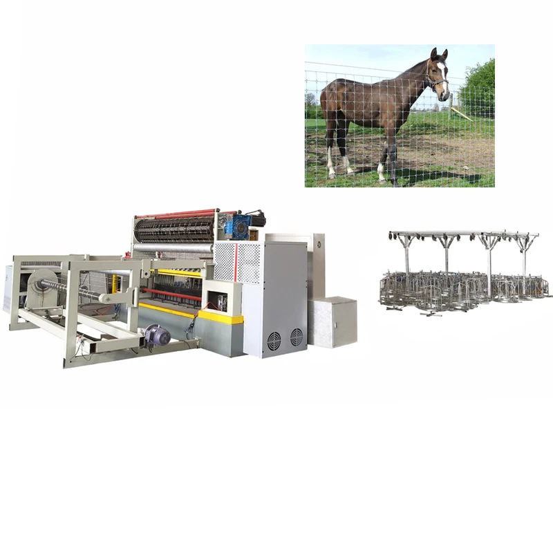 New Designed Fully Automatic Fixed Knot Machine to USA Market Factory Hot Sales Fixed Knot Field Fence Mesh Machine for Farms