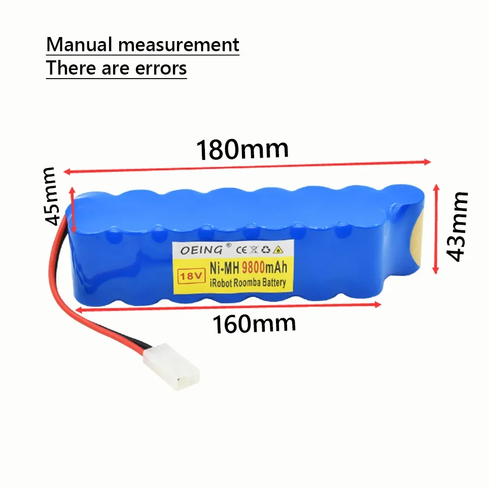 NEW 9800mAh for Rowenta 18V Ni MH Battery pack CD vacuum cleaner RH8771 or Tefal Cyclone Extreme Vacuum Cleaner cell P102