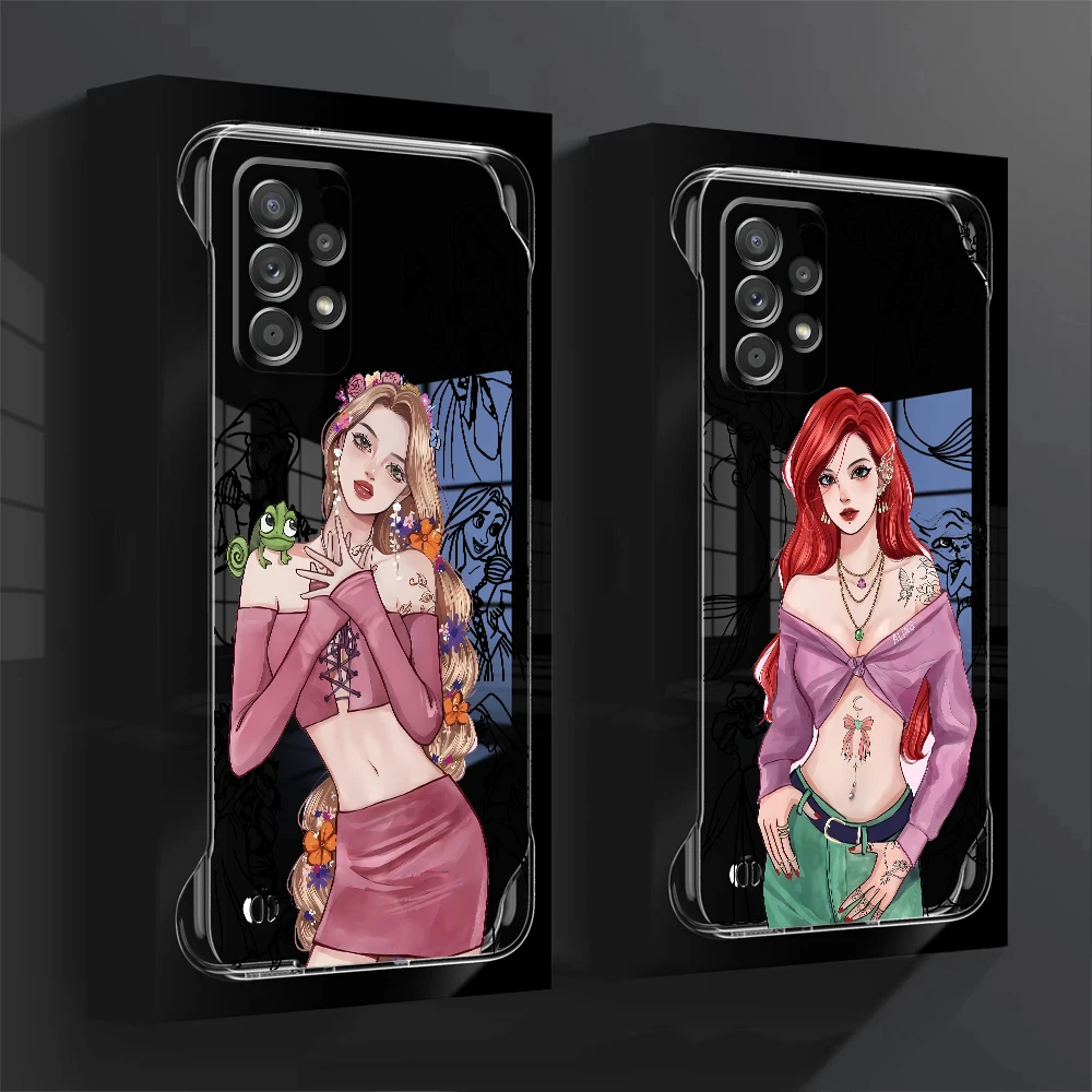 

Чехол для телефона Disney Sexy Woman Princess для Samsung Galaxy A52 A14 A51, чехлы A13 A55 14 13 5G A53, охлаждающий прозрачный чехол без рамок