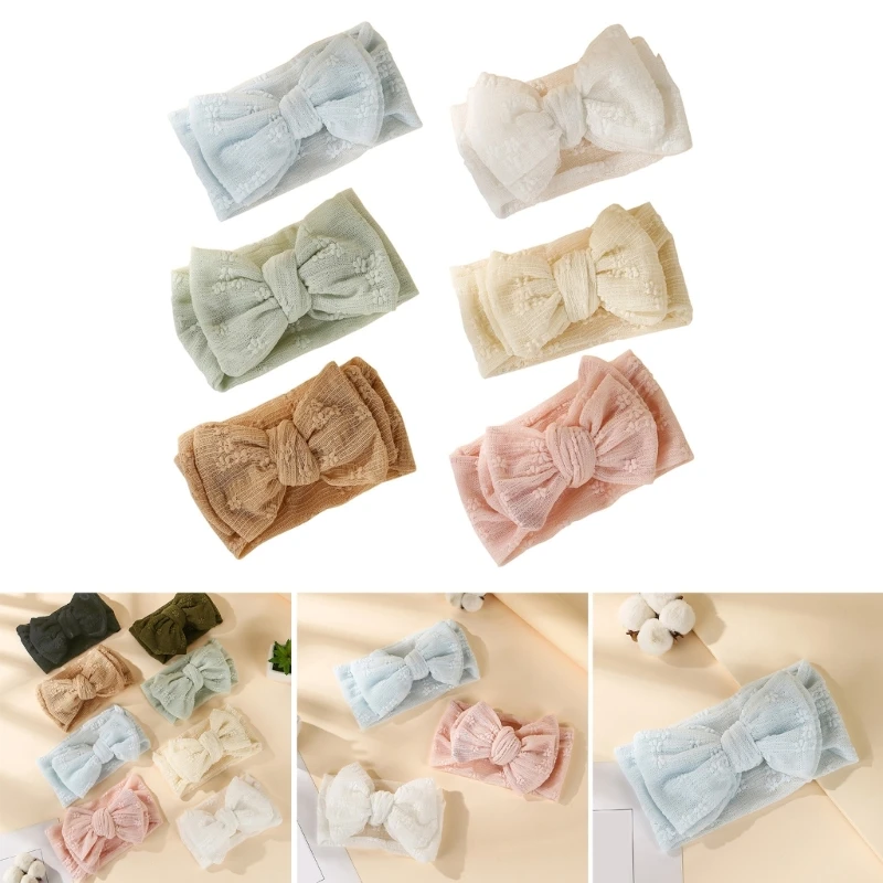 Cute Children Hair Ribbon Bow 2023 Baby Girls Headband Sweet Newborn Headwrap