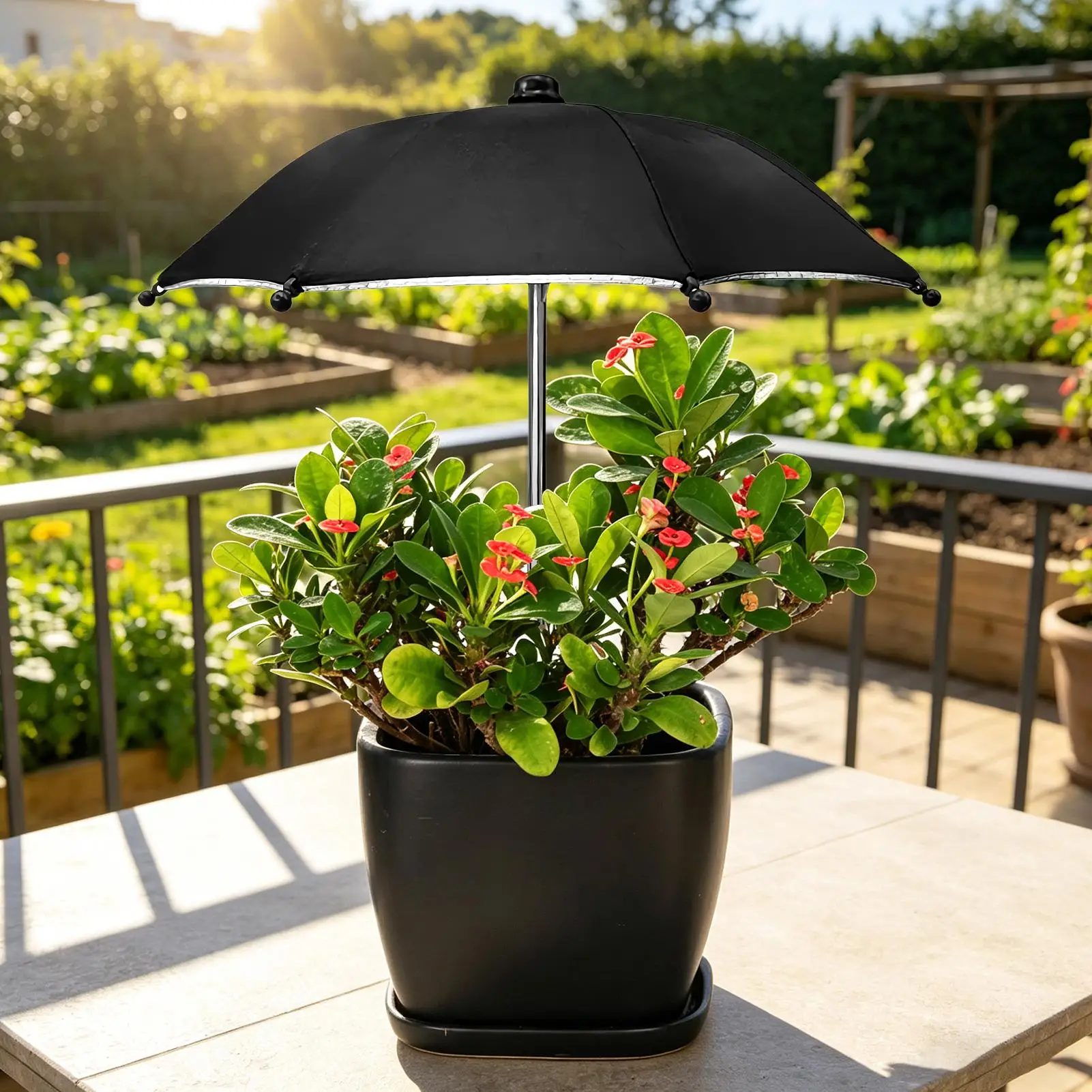 Plant Shade Umbrella Portable Weatherproofs Sun Shade Cloth Outdoor Plant Flowers Potted Sun Protection Garden Supplies
