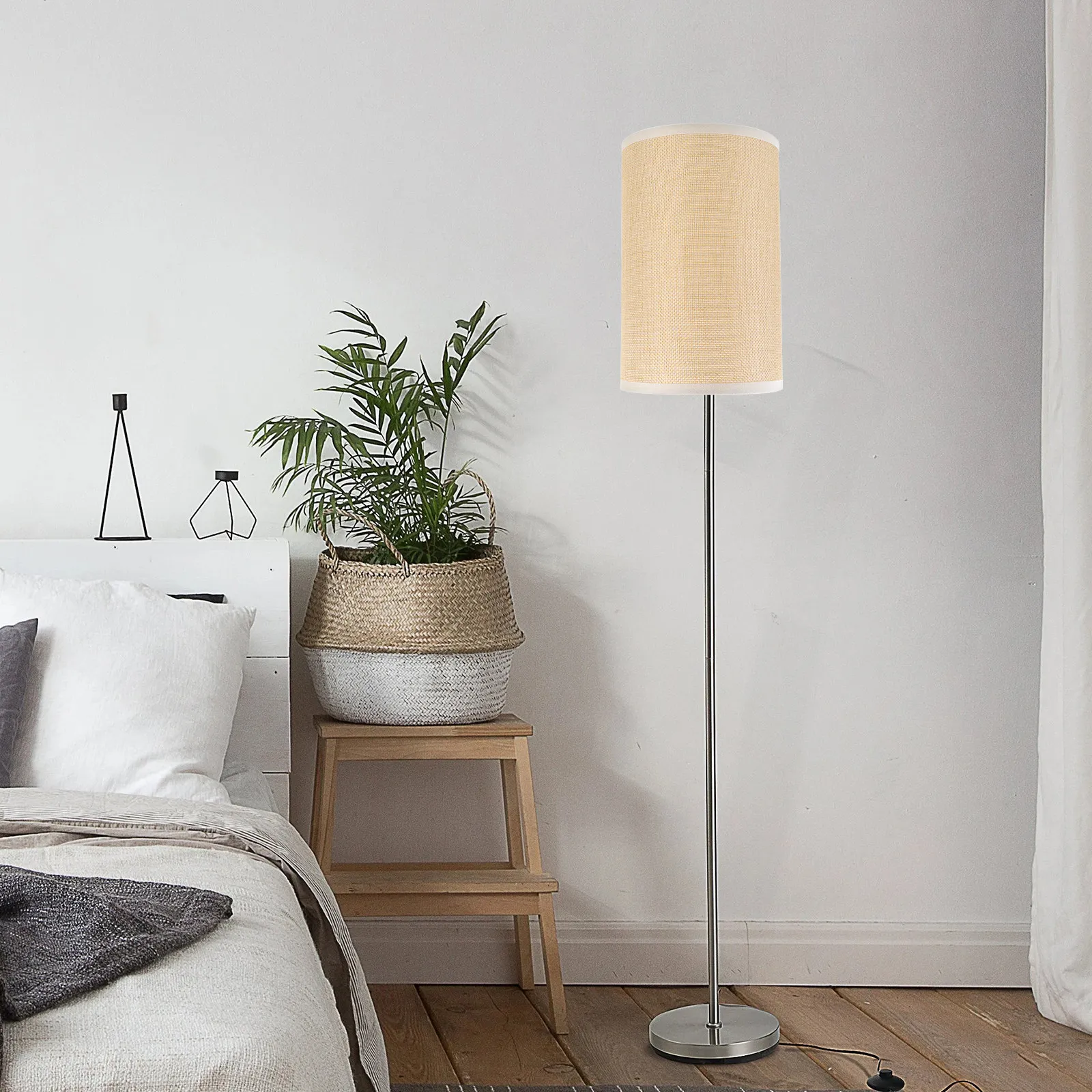 Fabric Round Lampshade Stable Material for Table Lamp Desk Lamp E27 Bedside Nightstand Light Cover Desk Light Lampshade