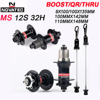 NOVATEC Micro Spline Hub 32 Holes MTB MS Cubes Axle Boost 12S Mountain Bike MS Hubs for Shimano M6100 M7100 M8100 12S