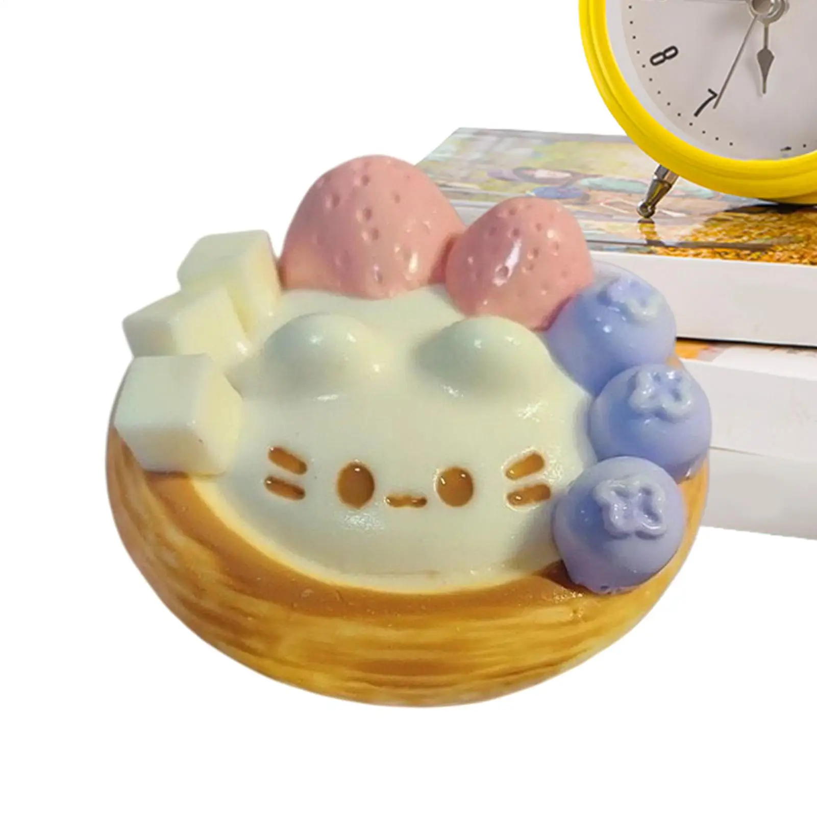 

Мягкая игрушка-антистресс в виде яичного пирожного, снимающая стресс, для расслабления рук