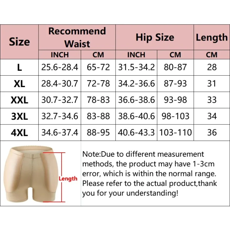 Women Shapewear Sexy Butt Lifter Knickers Hip Enhancer Pants Body Shaper Women Fake Ass Padded Panties Tummy Control Underwear