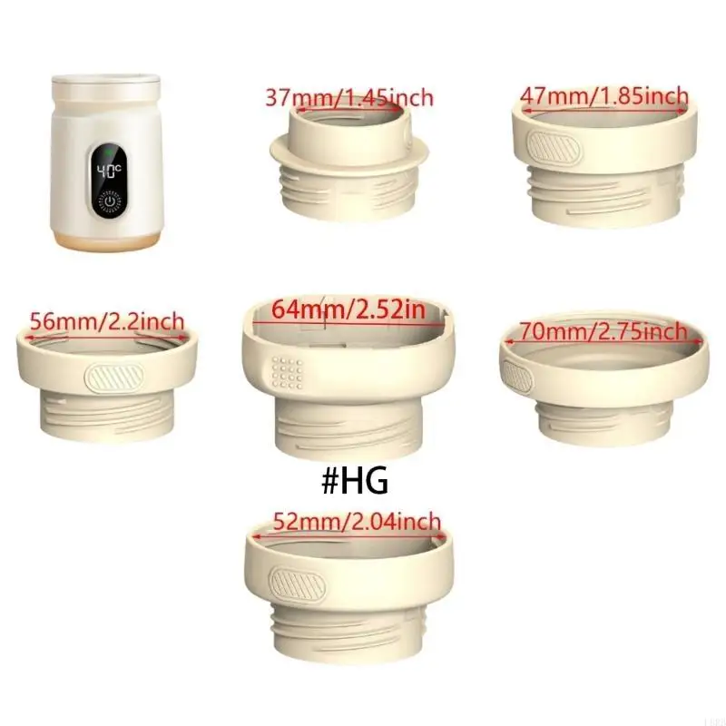 Bottle Warmer / Adapter Leakproof Travel Safety Milk Warmer 4 Gear Temperature Adjustable Milk Warmer with Glass Bottle L8RB