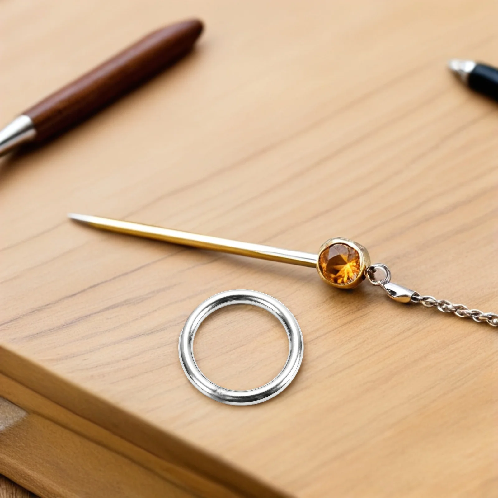 12Pcs Stainless Steel Welded Craft Hoops Rust Resistant Rings for Jewelry Making Marine Hardware Heavy Duty Metal Circles