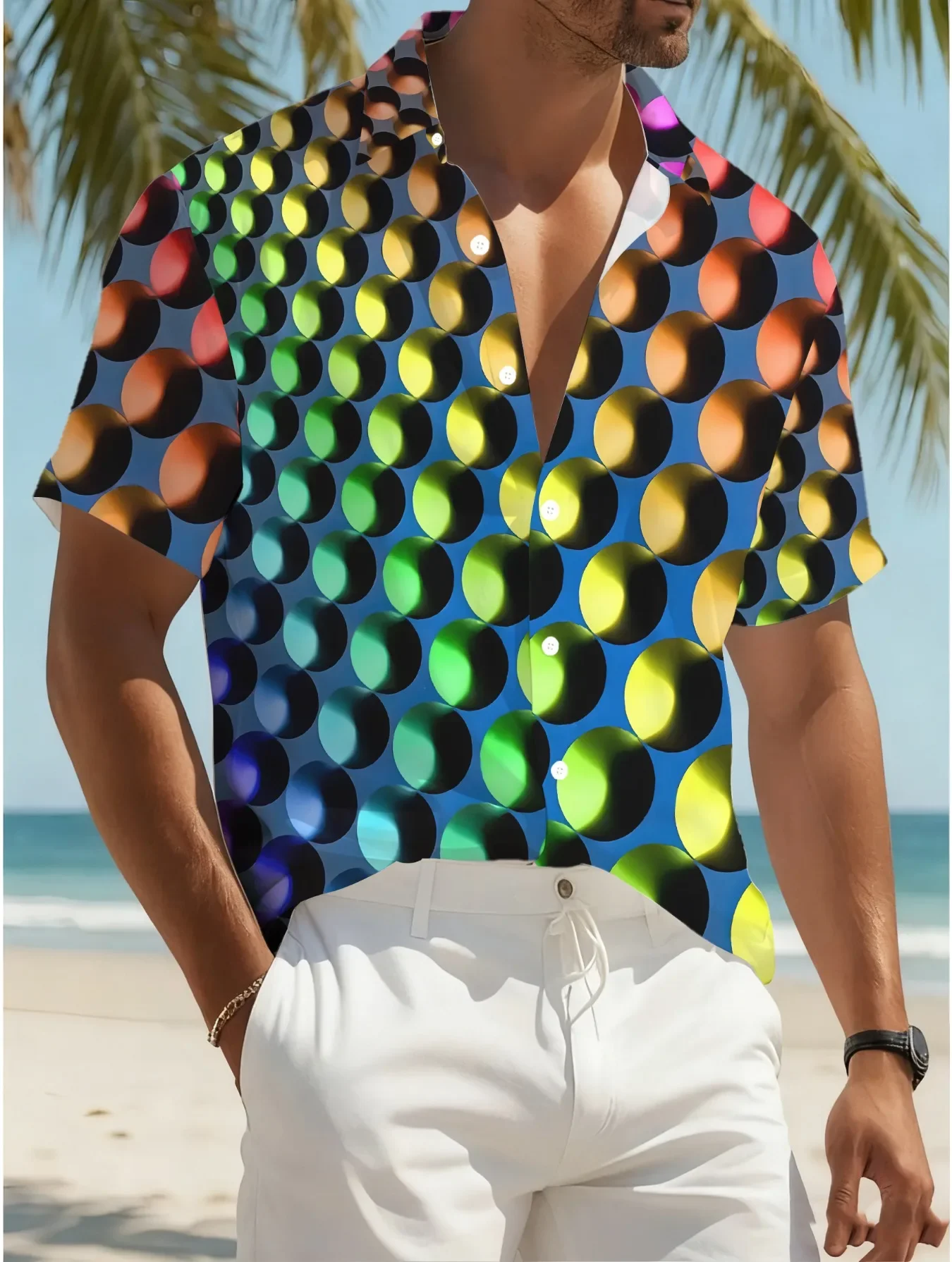 Men's Hawaiian Shirt 2026 New Arrival Summer Casual Man Women Short Sleeve Beach Party Print Vacation Wear