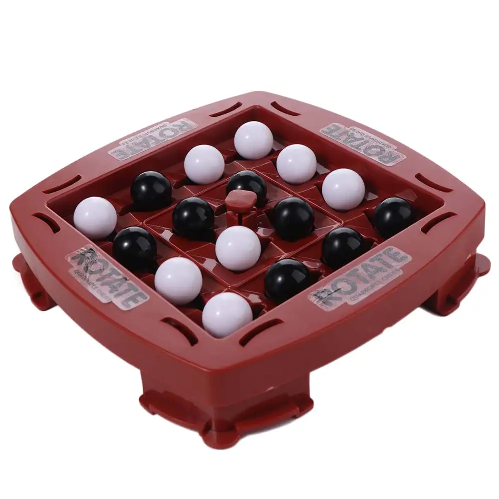 

Black and White Four in A Row Game Fast Strategy Interactive Orbit Logic Board Game Educational DIY Track Logic Chess 2 Player