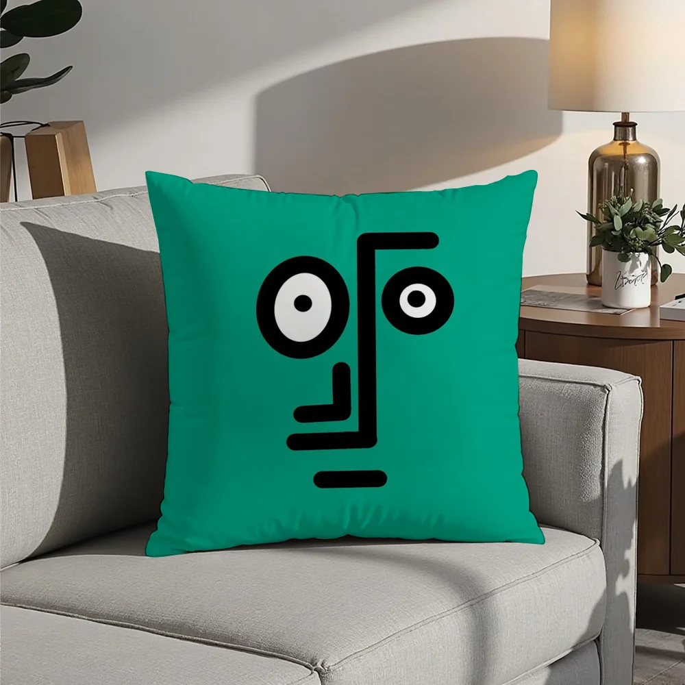 

Aesthetic Art J-Jean-Jullien Pillow Case Plush Fabric Soft Pillowcase Double Sided Print Cushion Cover Household Gifts