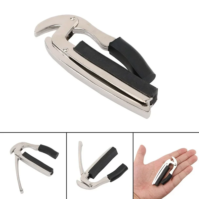 New Acoustic Electric Tune Quick Change Trigger Metal Guitar Capo Key Clamp for Guitar Ukulele Accessory Tool Wholesales