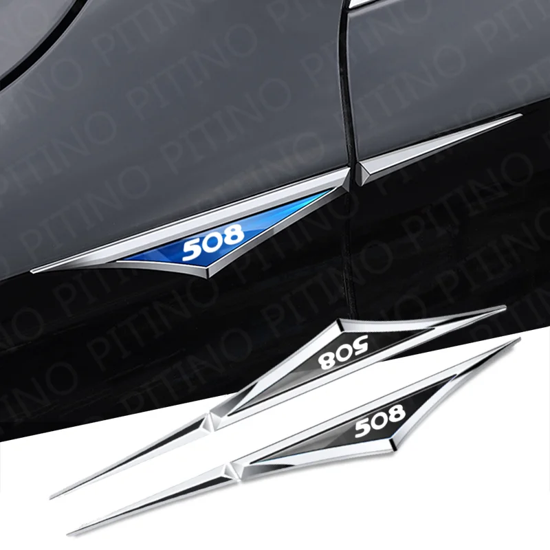 For Peugeot 508 2011 2012 2013 2014 2015 2016 2017 2018 2019 2020 Car Accessory Side Doors Blade Car Stickers Accessories 2pcs