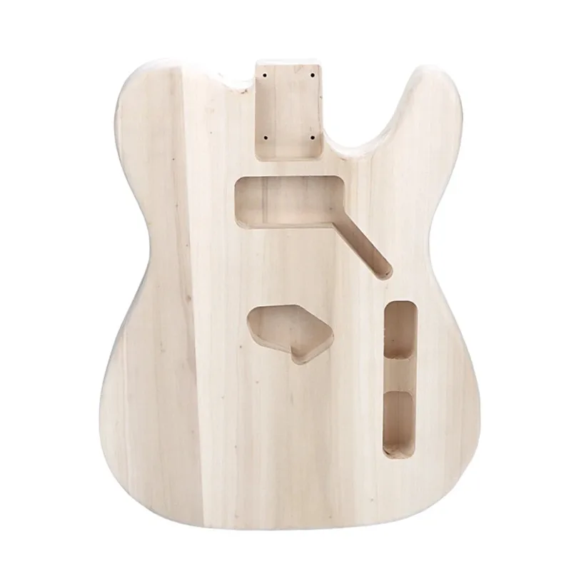 Dual Pickup Hole Poplar Guitar Barrel Wood Color Sunset Yellow Tri color Red Poplar Guitar Barrel Single Double hole