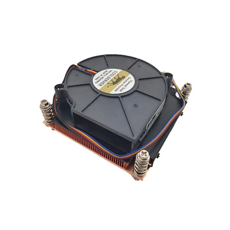 1U3C 1U Server CPU Cooler All‑Copper Heatsink 4PIN PWM Turbo Fan For LGA1700 LGA115X LGA2011 Server Workstation Cooling