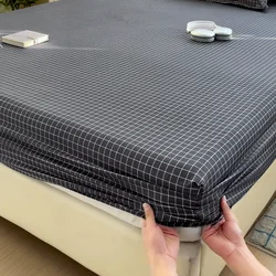 High Quality Fitted Sheet King Queen Size Mattress Cover with Elastic Band Bed Sheet 150/180 Fit Sheet Can Order Pillowcases