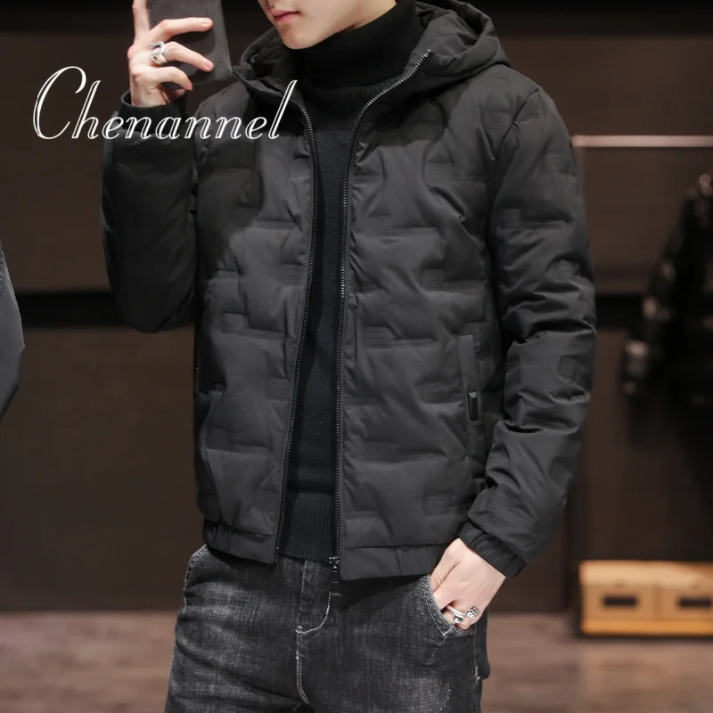 

Чакета неформальная из альгодона с капюшоном для мужчин, abrigo de invierno ligero de estilo corto, ropa de abrigo masculina