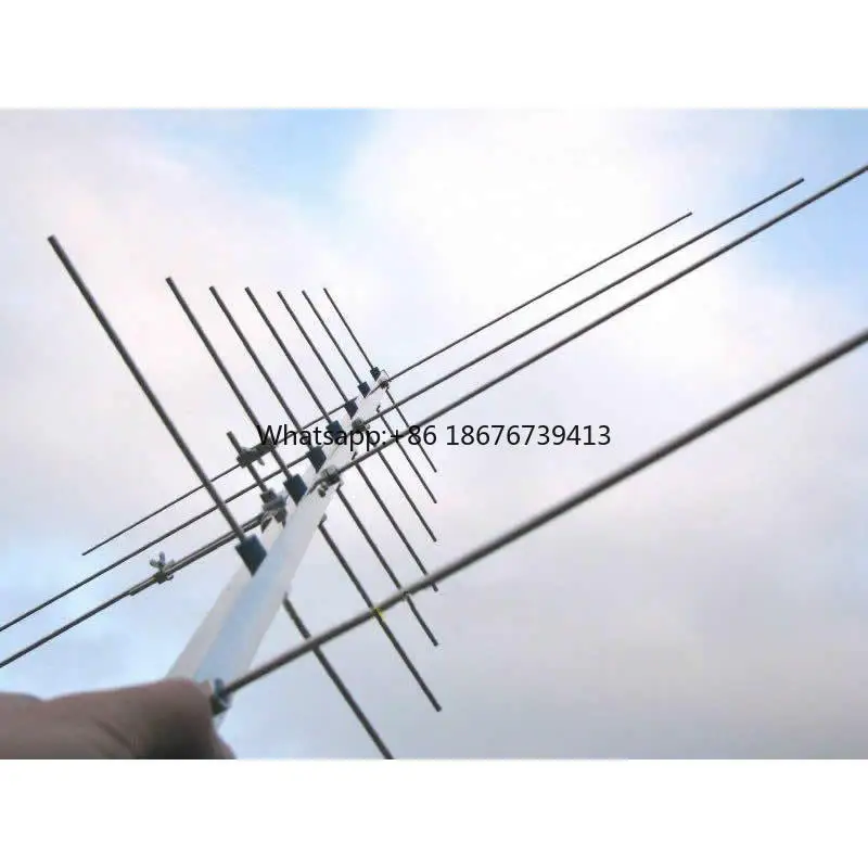 Outdoor  Dual  Antenna Vhf 433mhz Yagi Antenna 12dbi Gain Vertical Outdoor Antenna