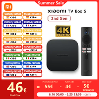 Global Version Xiaomi Mi TV Box S 2nd Gen Smart TV Box Media Player 4K Ultra HD BT5.2 2GB 8GB Android Google TV Google Assistant
