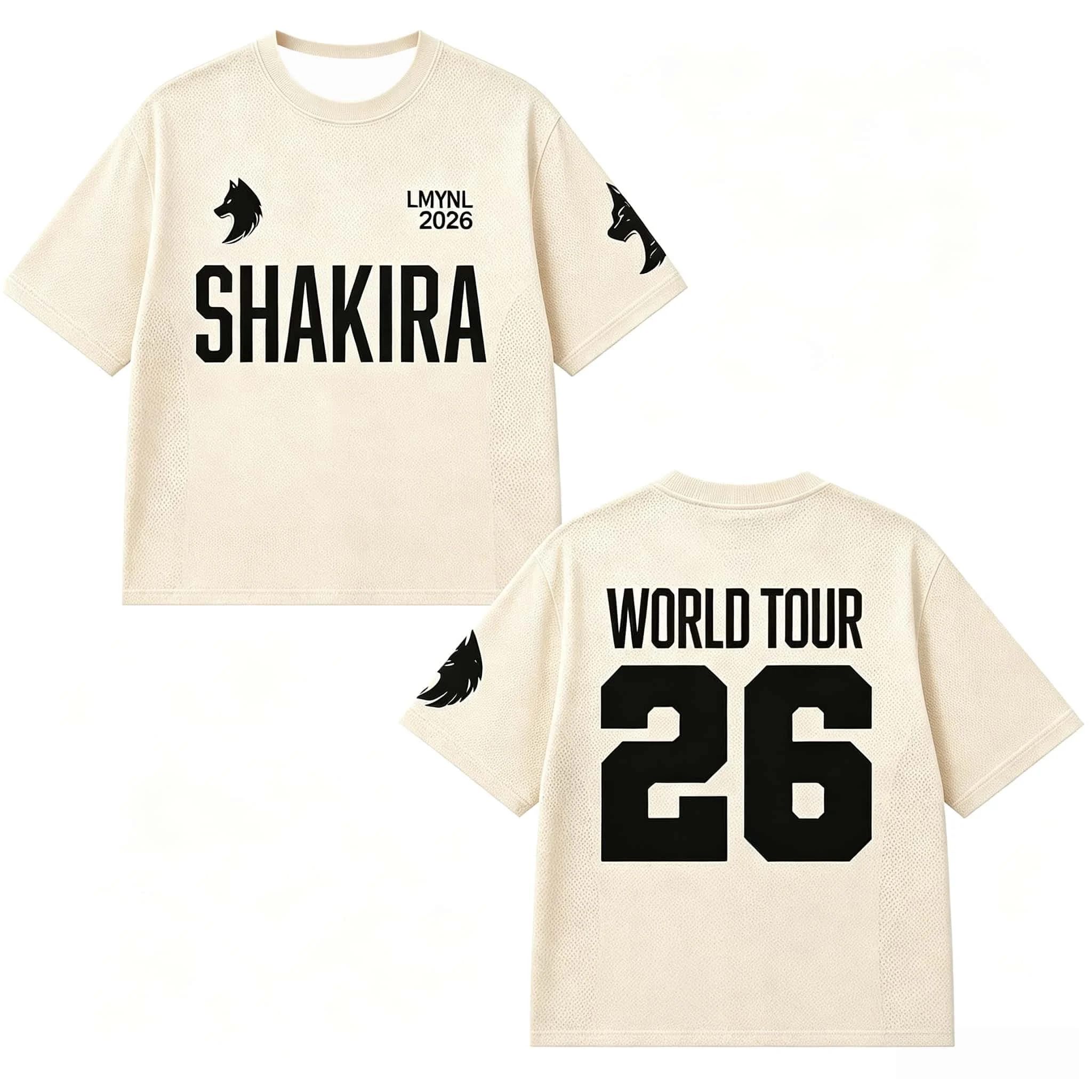 Brandneues Shakira 2026 World Tour T-Shirt Unisex Fan-T-Shirt Lässiges Street-Style-Oberteil Kurzarm für Erwachsene & Kinder Familien-Matching – Detail 8