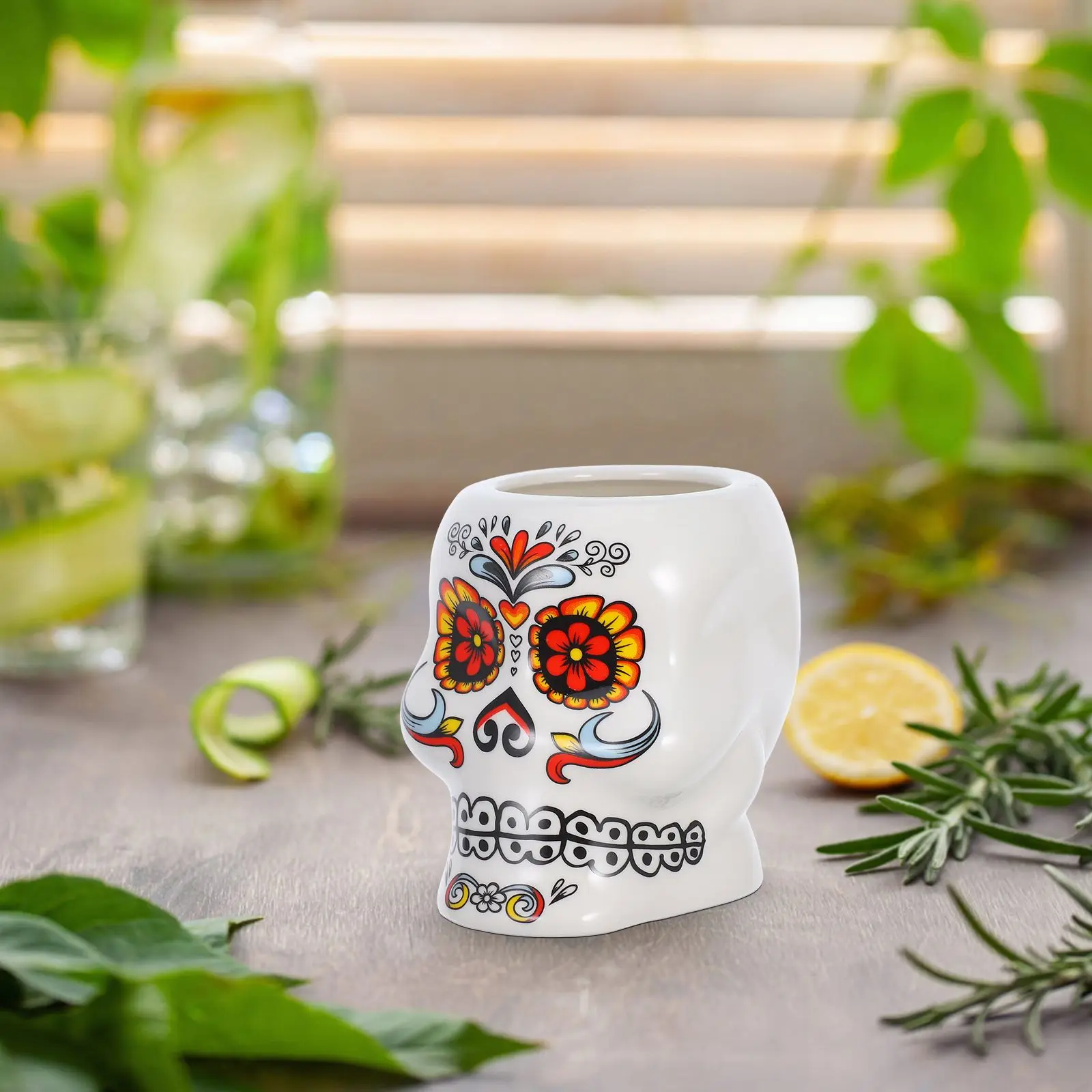 

Hawaiian cup Cocktail Glass Alcohol Ceramic Tiki Mug Bar Wine Drinkware personality Wine Cups Creative party funny Mugs