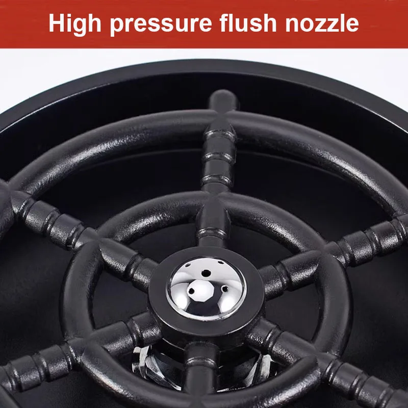 Automatic Glass Rinser High Pressure Washer Auto Glass Cup Washer Kitchen Sink Accessories for Bar Beer Milk Tea Cup Cleaner image 6