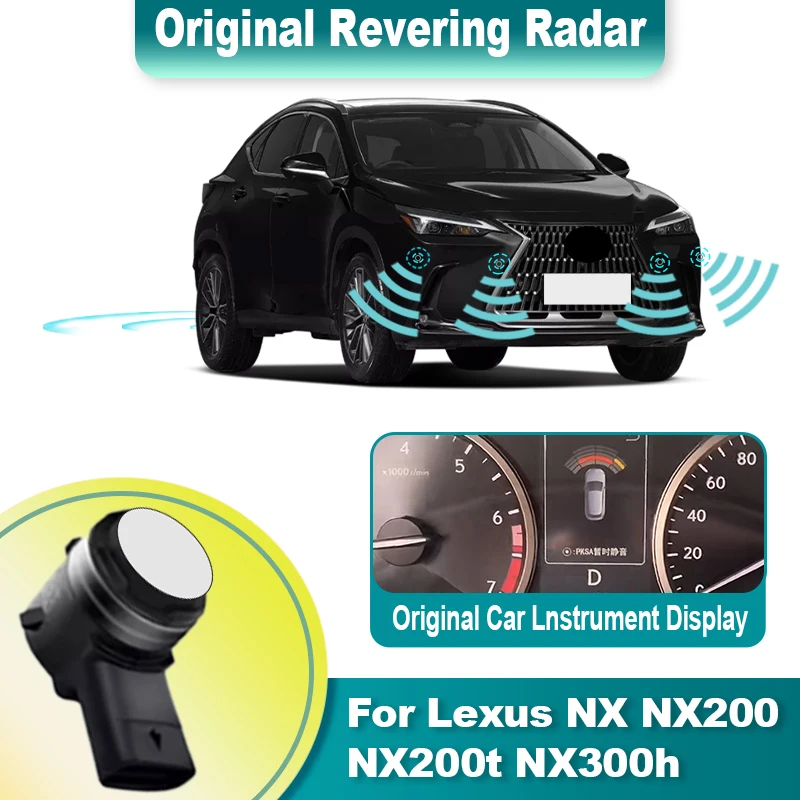 Reversing Radar Display Screen Backup Sensor Sound Warning Detection System For Lexus NX NX200 NX200t NX300h AZ10 2017 to 2024
