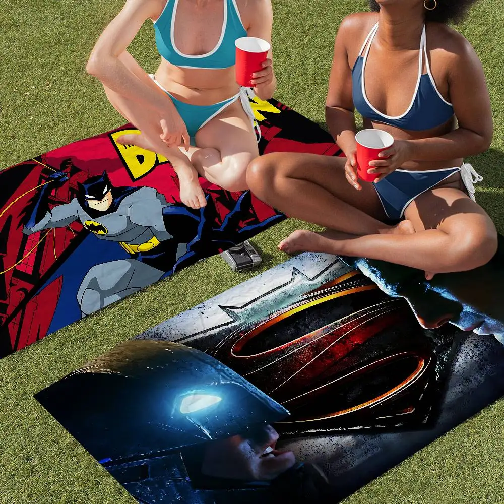 B-Batmans رجل كبير ستوكات مناشف الشاطئ منشفة سريعة الجافة الرمال مناشف الشاطئ منشفة بركة للسفر حمام سباحة اليوغا