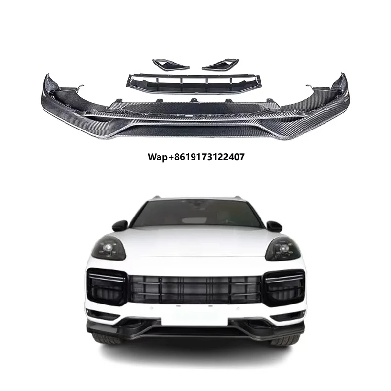 

Накладка на передний бампер из карбона Tecat для тюнинга автомобилей 2018-2023, нижняя защитная накладка для Turbo