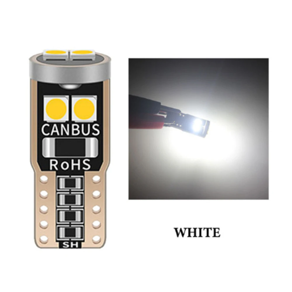 T10 w5w 12 V car LED bulbs 6-smd3030 CANbus with false light bulbs for car parking light bulbs