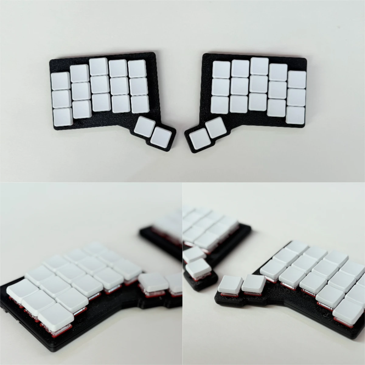Forager 3x5 Low Profile Split Mechanical Keyboard PLA Case Hot Swap Kit Bluetooth Dual Mode Wireless Portable MIini Keyboard ZMK