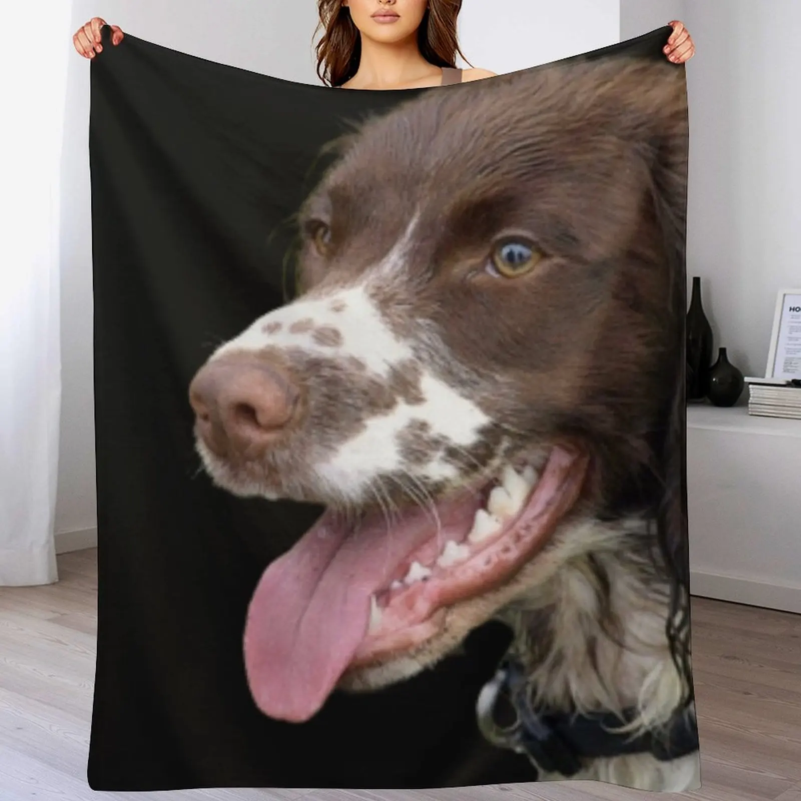 

Sprocker Spaniel Throw Blanket Hairys Sofas Blankets