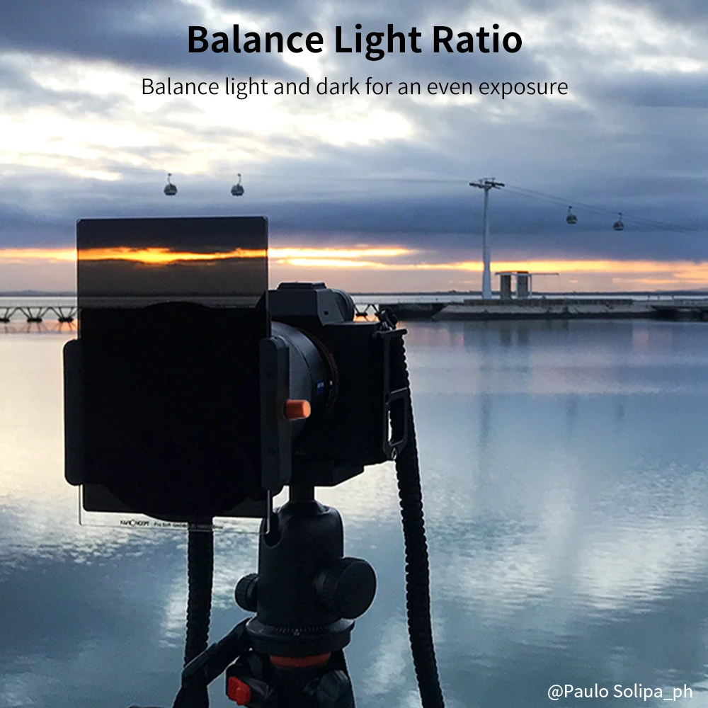 K & f concept-filtro quadrado gnd8, com suporte, graduado, densidade neutra, hd, vidro óptico, à prova d'água, kit de filtro de lente