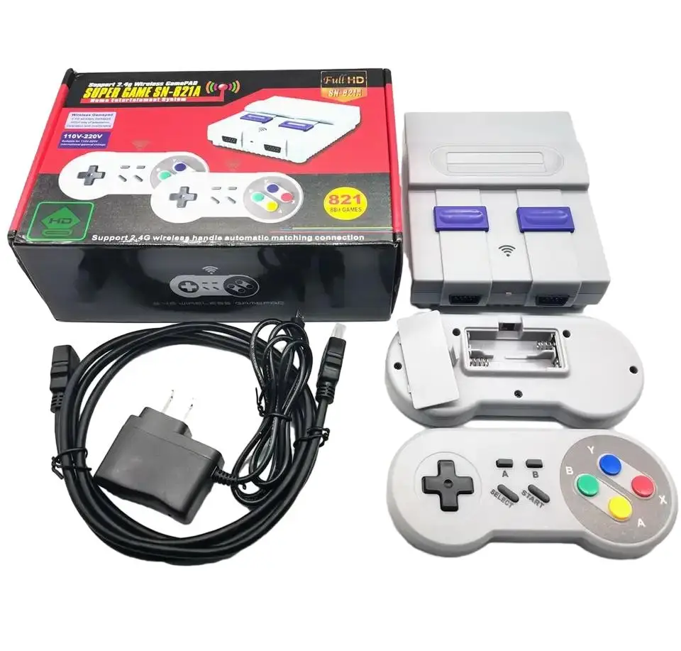 

Mini Wireless Controller Built-in 821TV HD Video Game Console Dual Gamepad Joystick