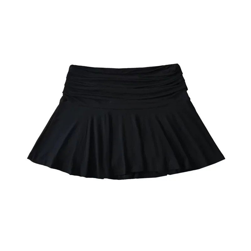 falda deportiva antirreflejante estilo ballet para niña, falda corta pada sexy con corte en A, estilo "pure desire" pi...