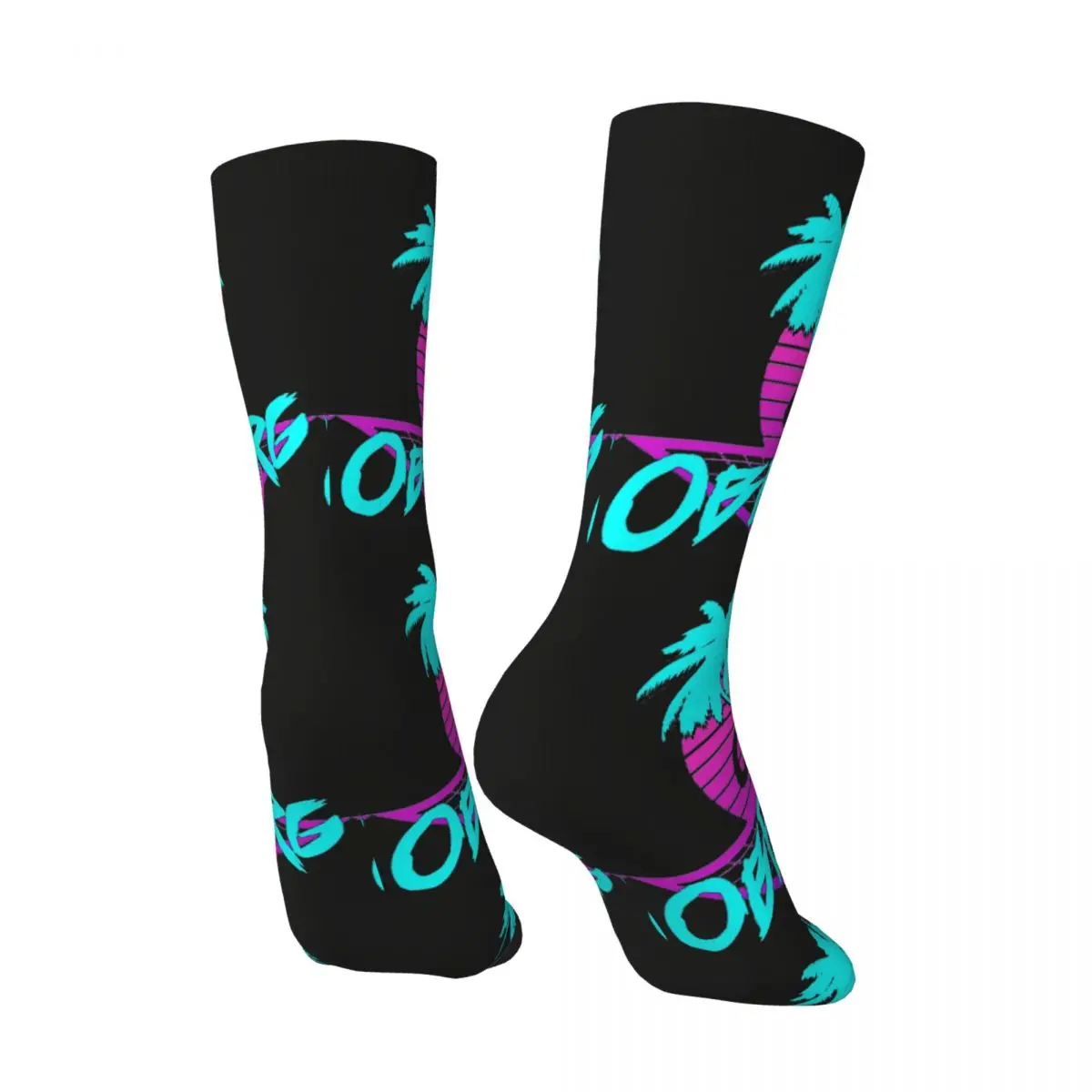 Hip Hop Retro Retrowave Pineapple-1 Crazy Men's Compression Sock Unisex Palm Trees Nature Street Style Pattern Printed Crew Sock