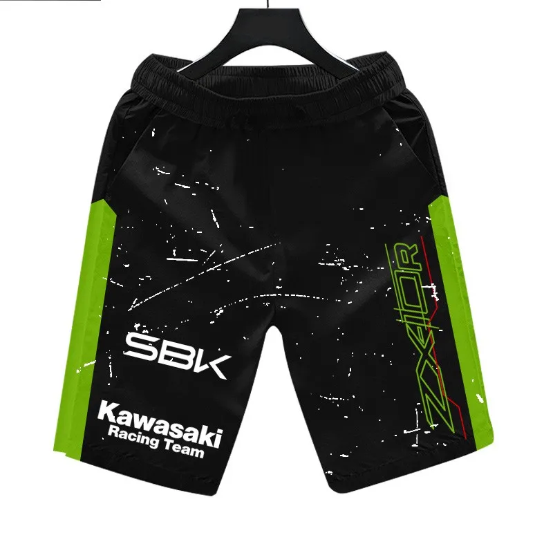 Kawasaki Motorcycle New Men\'s Padel Sport Shorts Summer Male Breathable Tennis Quick-Drying Trousers Running Sportwear