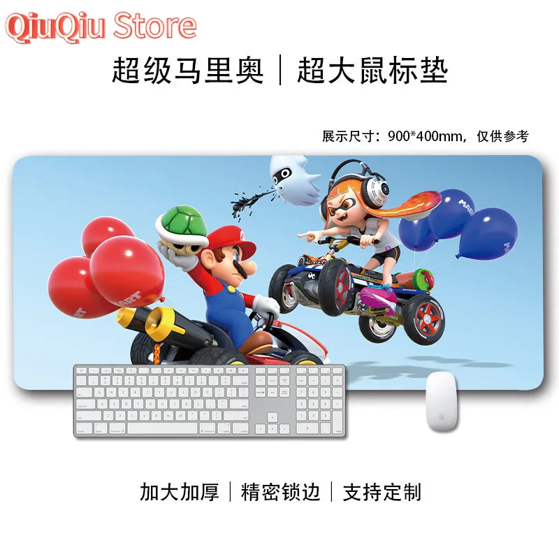 Hoạt Hình Anime Mario Mario Mario Mario Game Mouse Pad Super Mario Seaming Dày Bàn Pad Chống Bụi Bẩn Bàn Phím Miếng Lót
