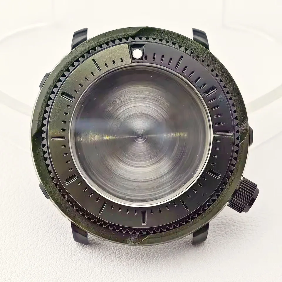 NH35 46 مللي متر التونة المعلبة SKX Mod ساعة الحال بالنسبة NH34 NH35 NH36 حركة الياقوت ساعات زجاجية اكسسوارات صندوق ساعة 200 متر الغوص