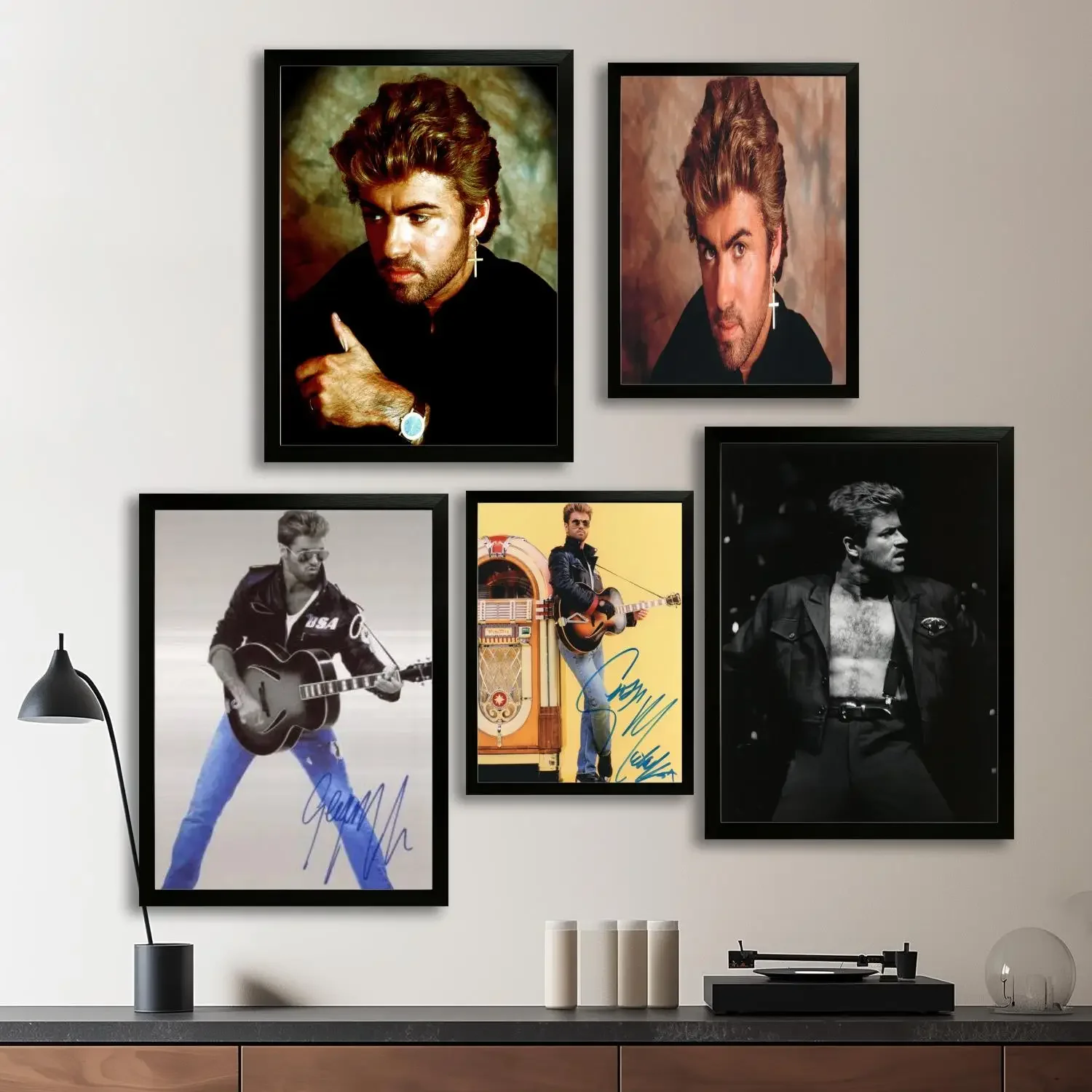 george michael Singer Canvas Art Poster and Wall Art, Picture Print, Modern Family Bedroom Decor,Decorative painting