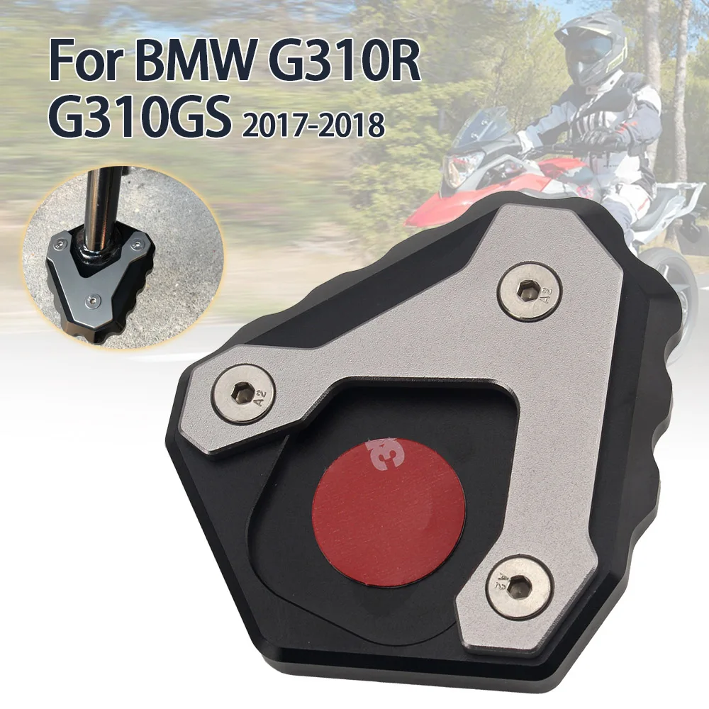 For BMW G 310GS G 310 GS G 310 R Side Stand Plate Pad Motorcycle Kickstand Pad Extension Foot Pad Replacement For G310GS G310R