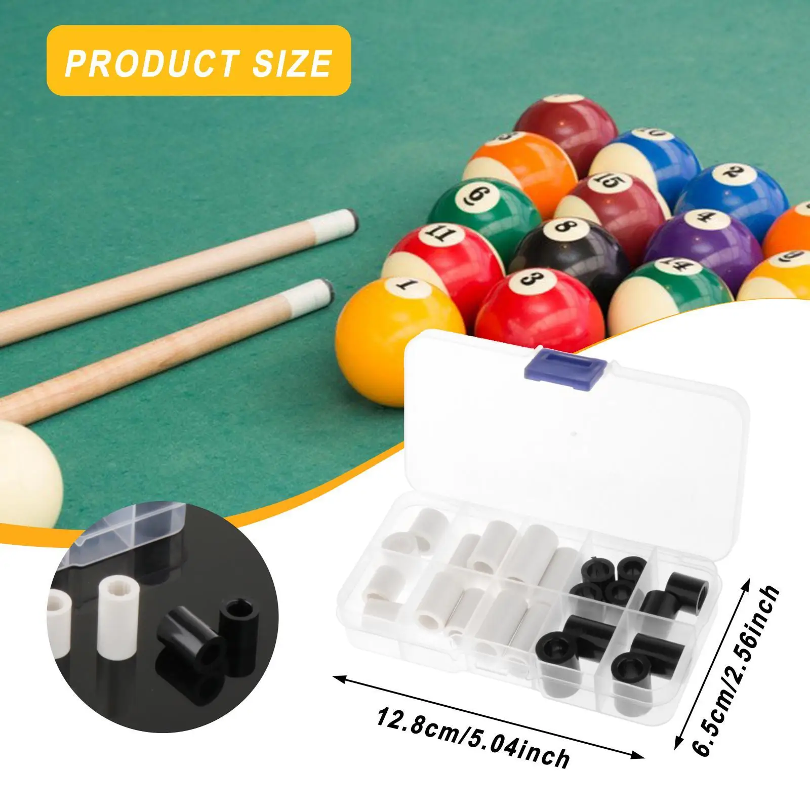 22x embouts de queue de billard bricolage artisanat pointes de bâton de billard robustes